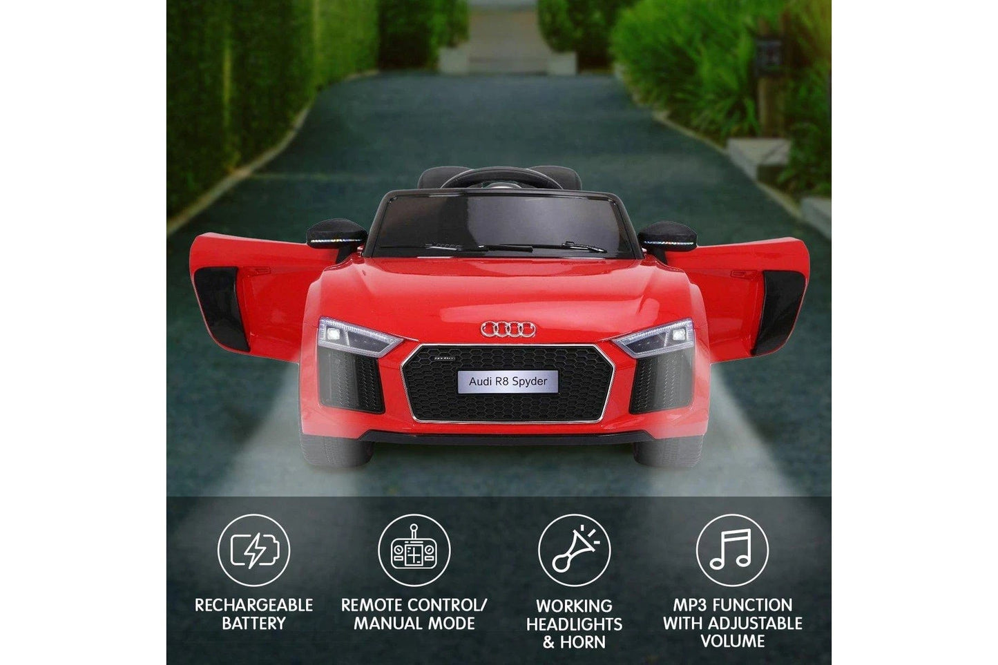Ride on Audi R8 Spyder - Red