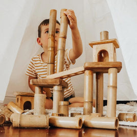 Bamboo Building set with Little House