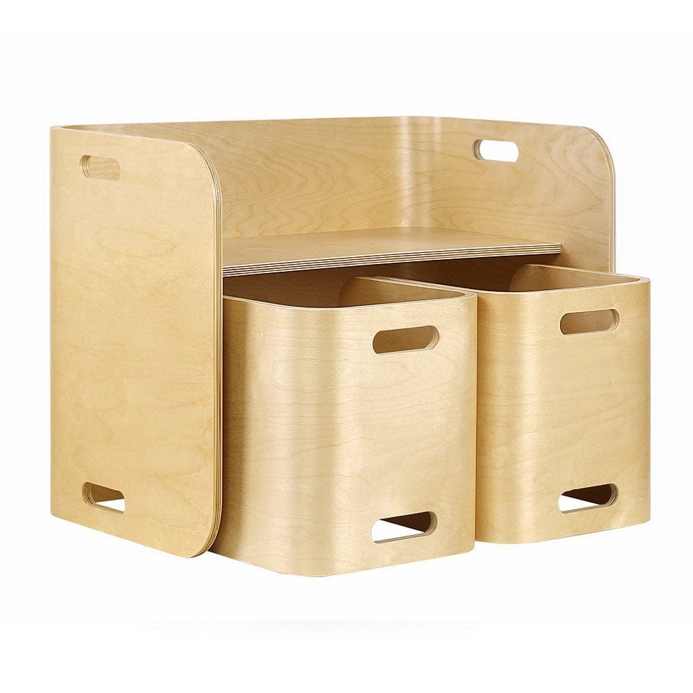 Timber Curve Desk and Chair set