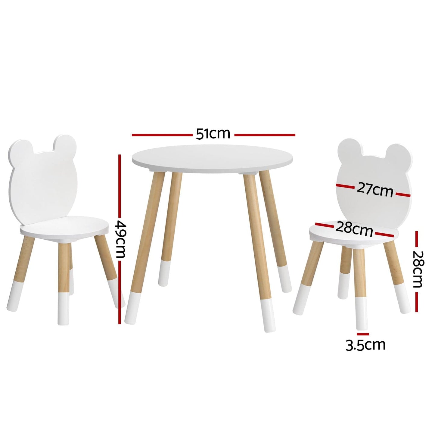 Mickey Table and Chair set