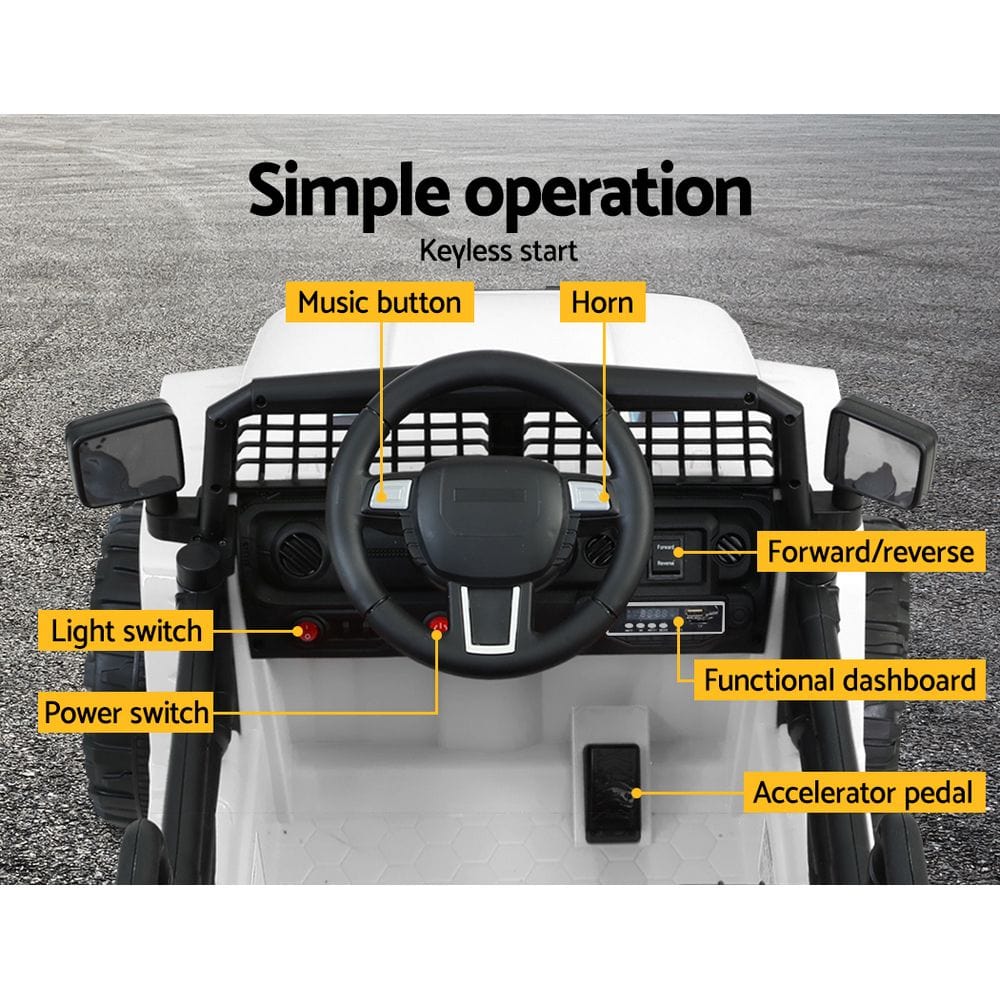 Ride on Jeep - White