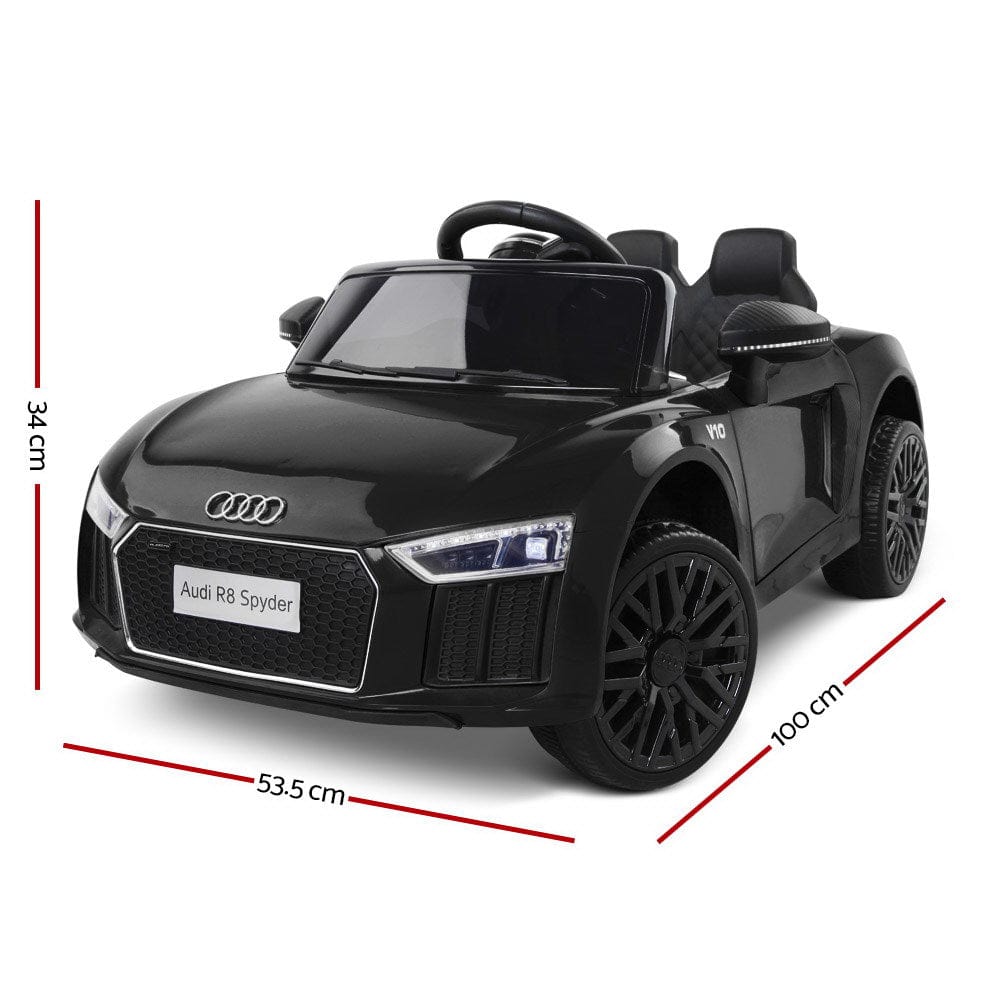 Ride on Audi R8 Spyder - Black