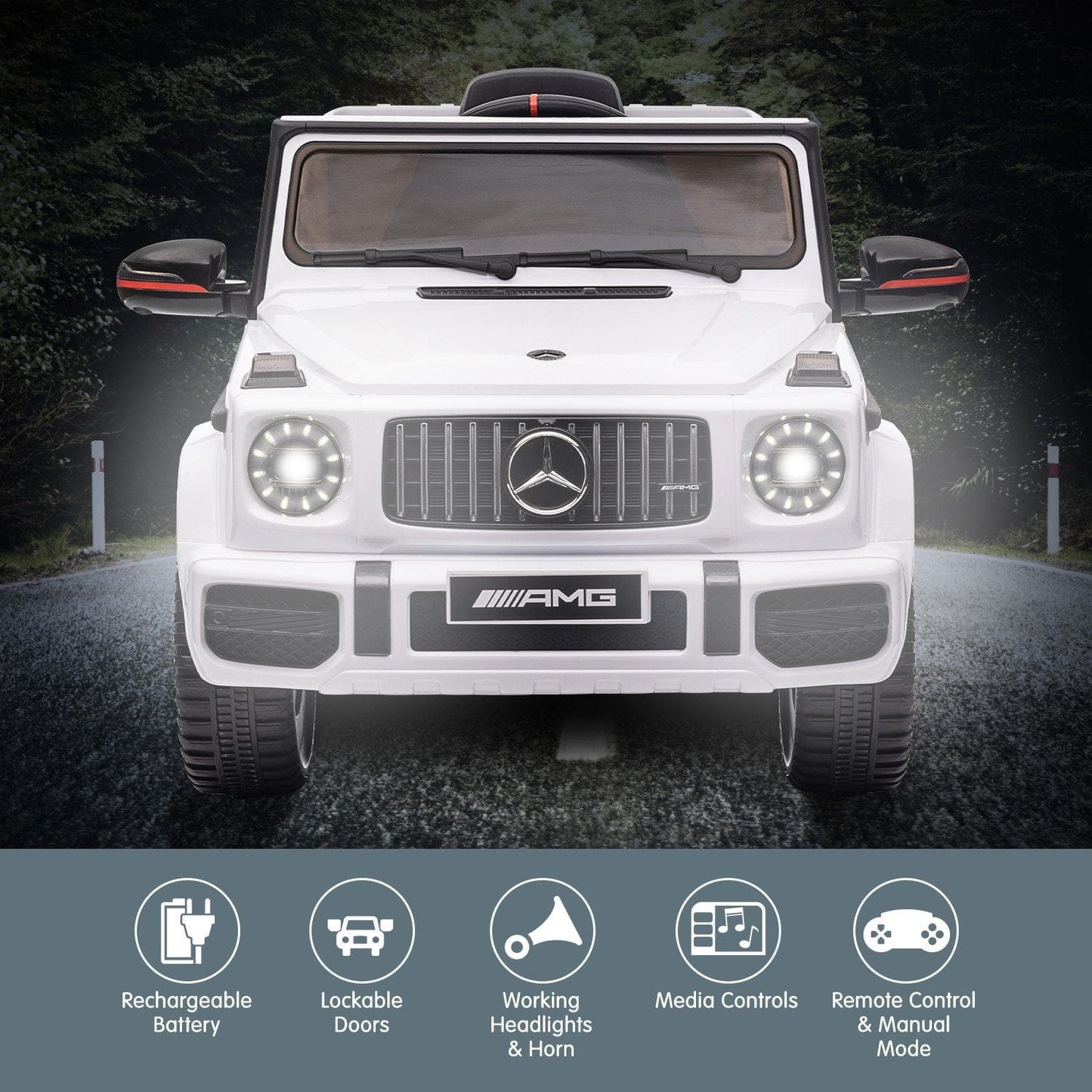 Ride on Mercedes Benz AMG G63 - White