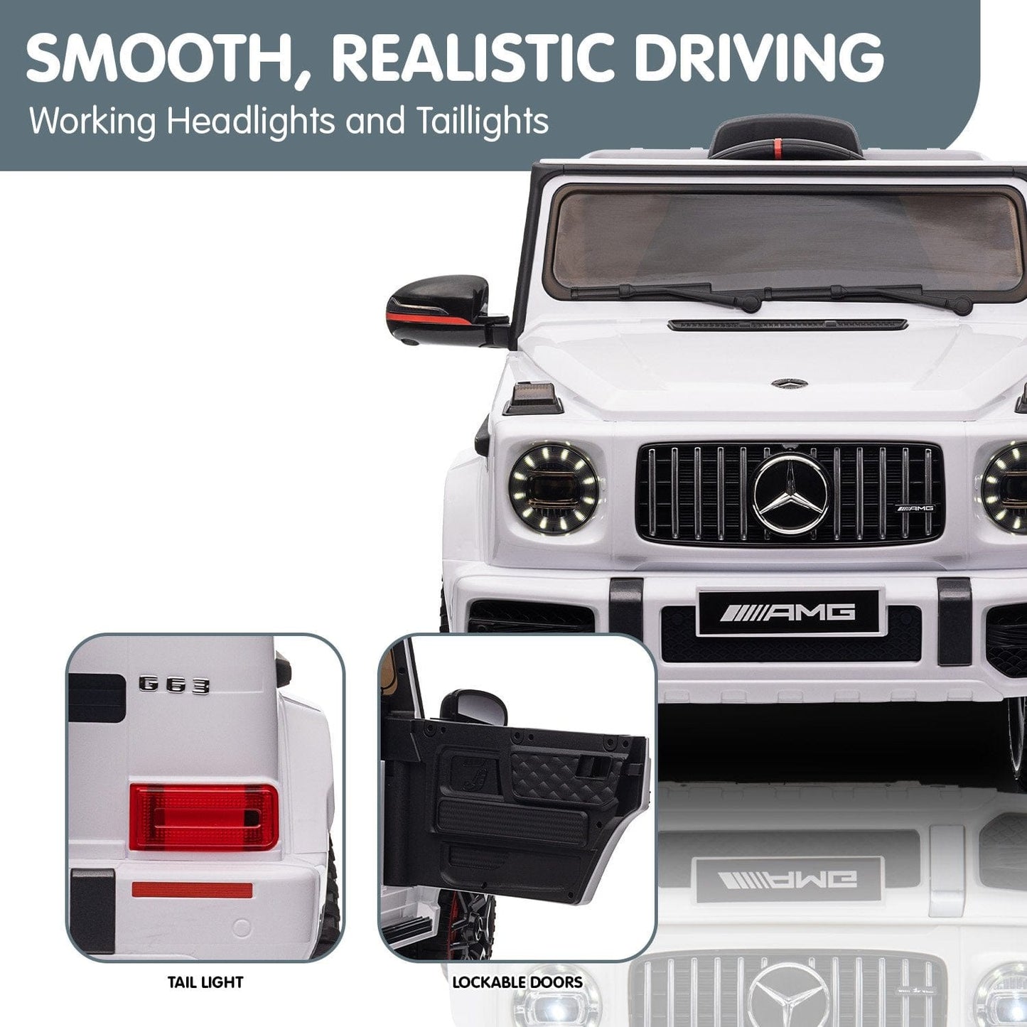 Ride on Mercedes Benz AMG G63 - White