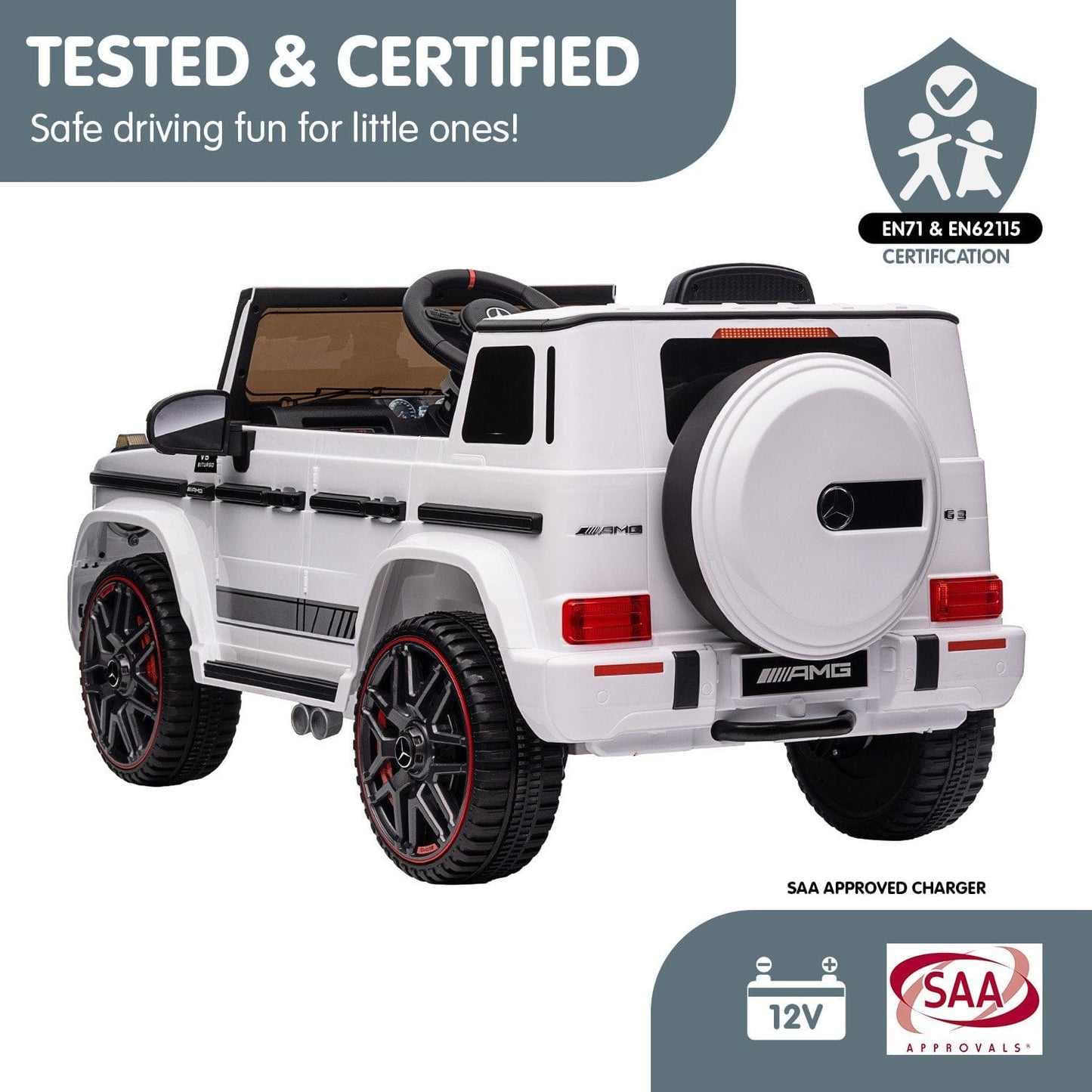 Ride on Mercedes Benz AMG G63 - White