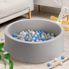 Toddler Foam Ball Pit Set- Grey