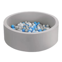 Toddler Foam Ball Pit Set- Grey