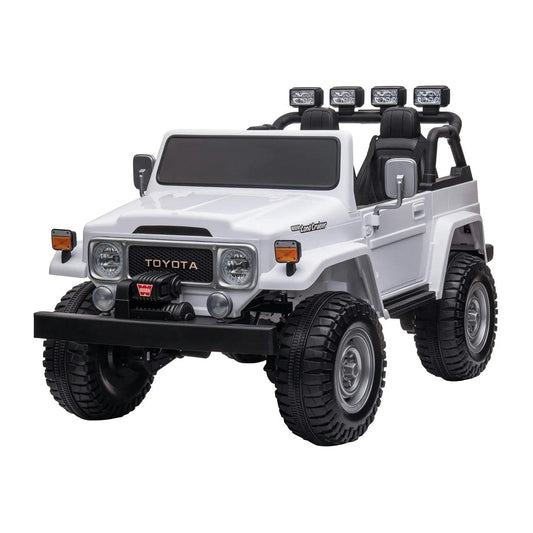 Ride on Toyota Land Cruiser FJ 40 - White