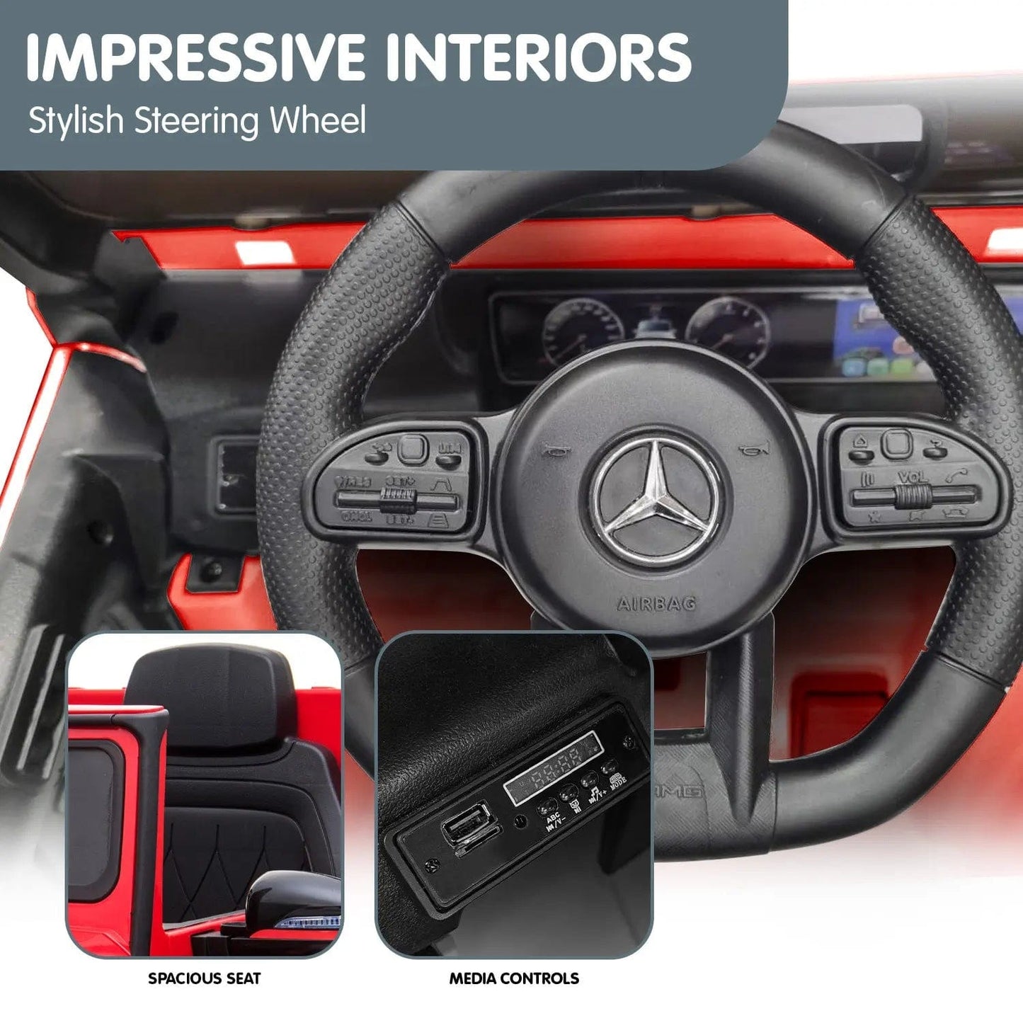 Ride on Mercedes Benz AMG G63 - Red