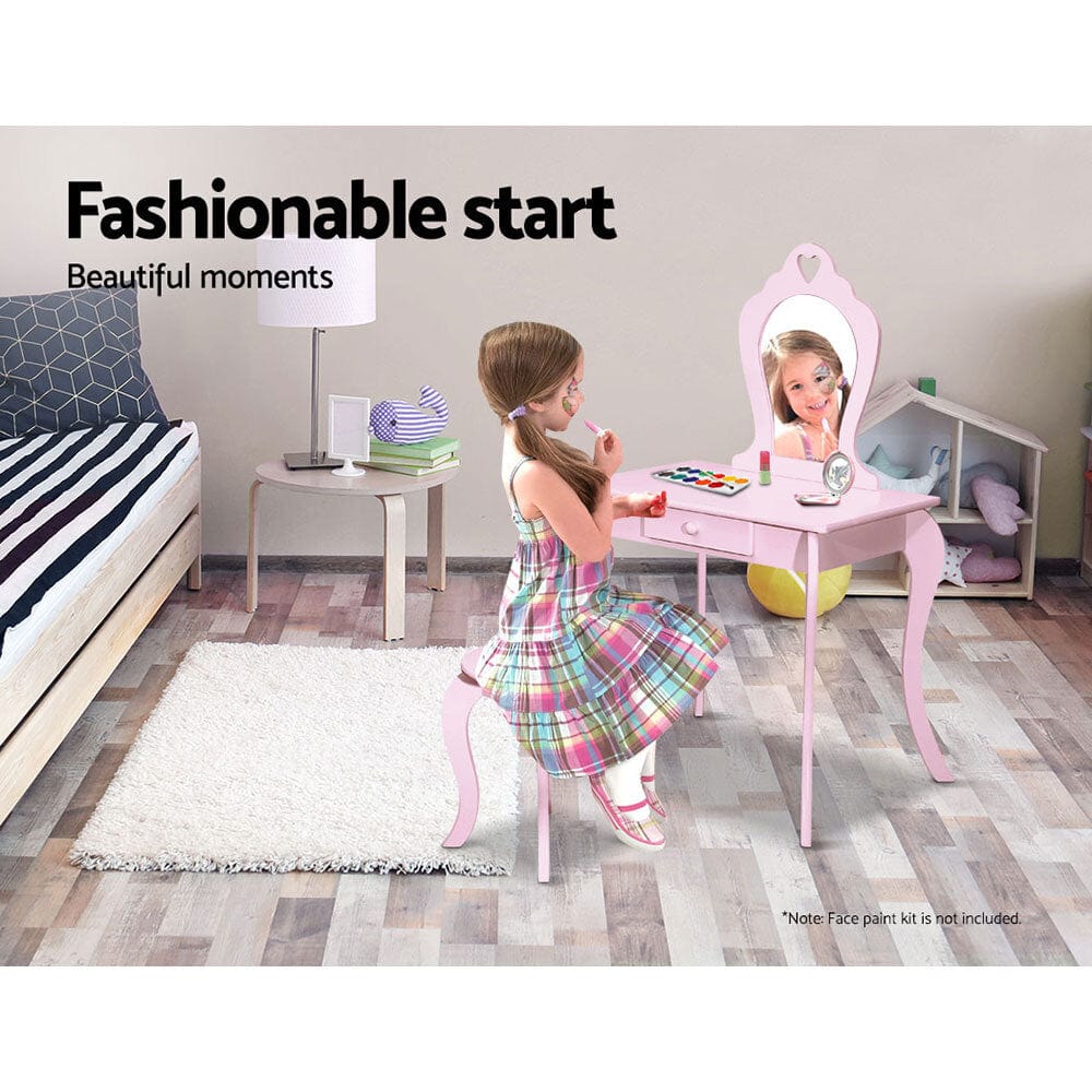 Kids Dressing Table Stool Set