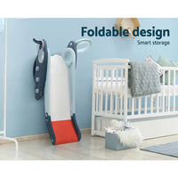 Toddler Slide and Hoop Set - Blue and Red