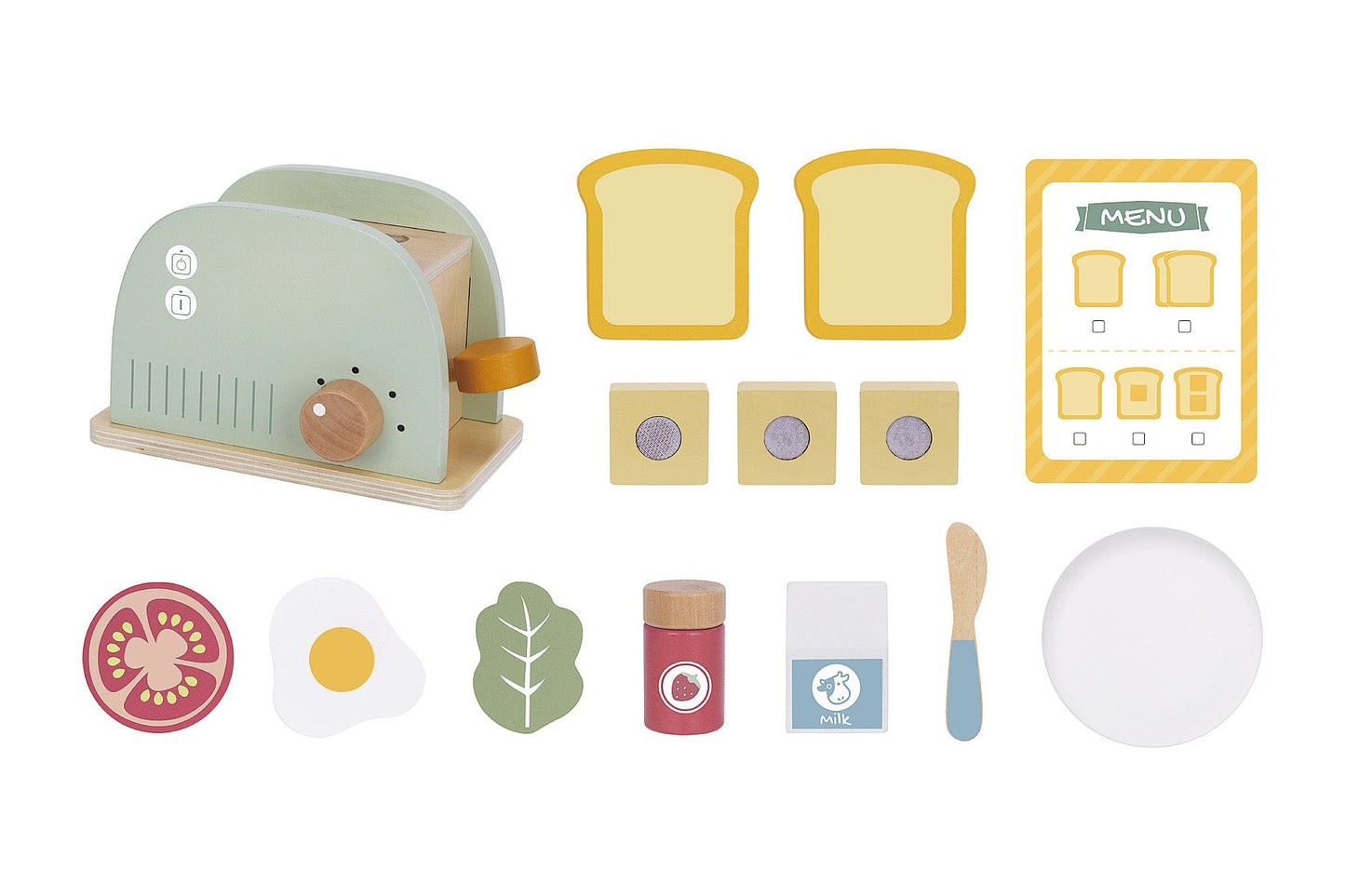 Deluxe Wooden Breakfast Set