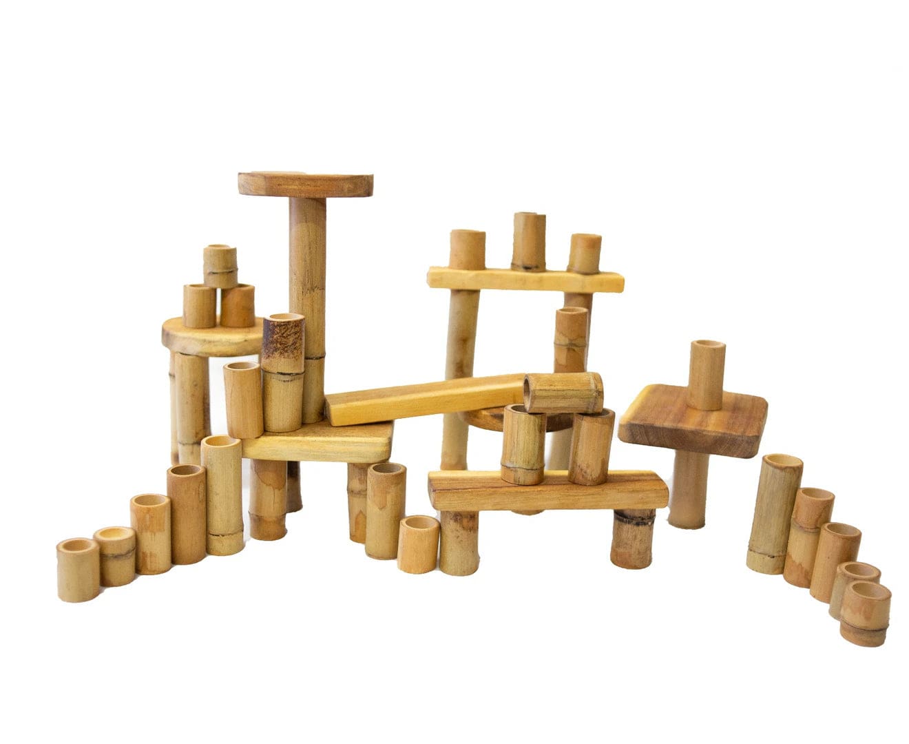 Bamboo building set - 46 piece