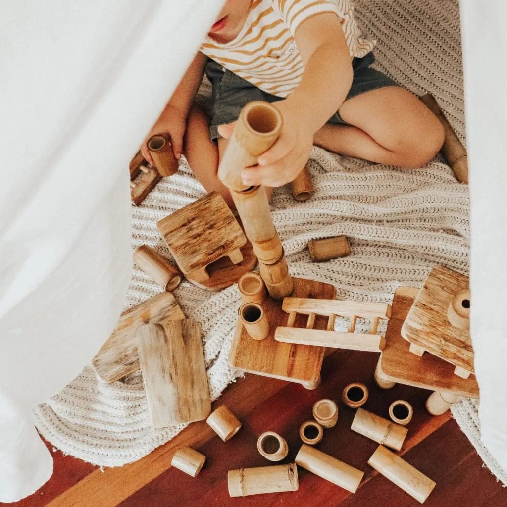 Bamboo Building set with Little House