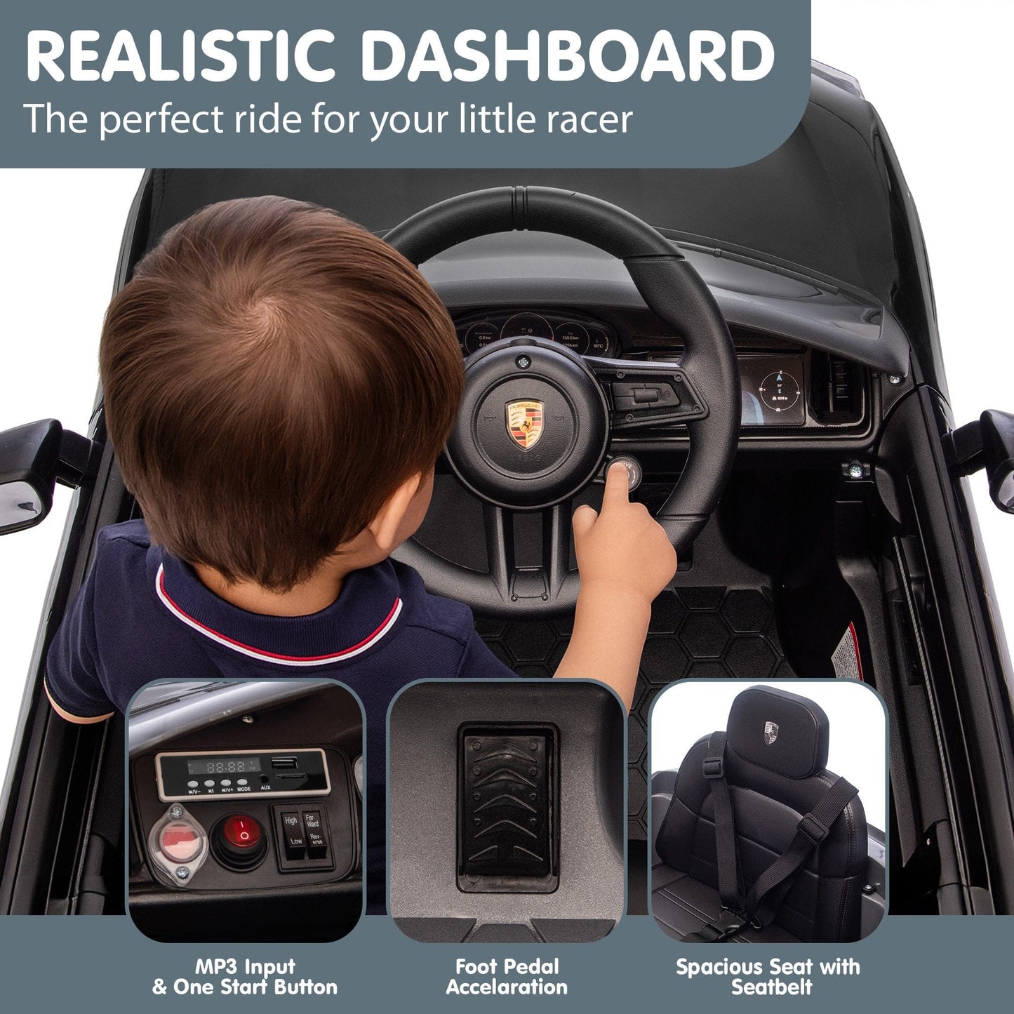 Ride on Porsche - Black