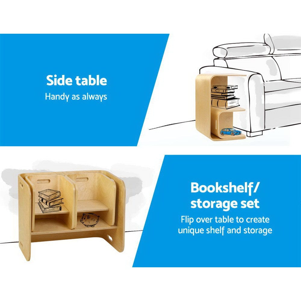 Timber Curve Desk and Chair set