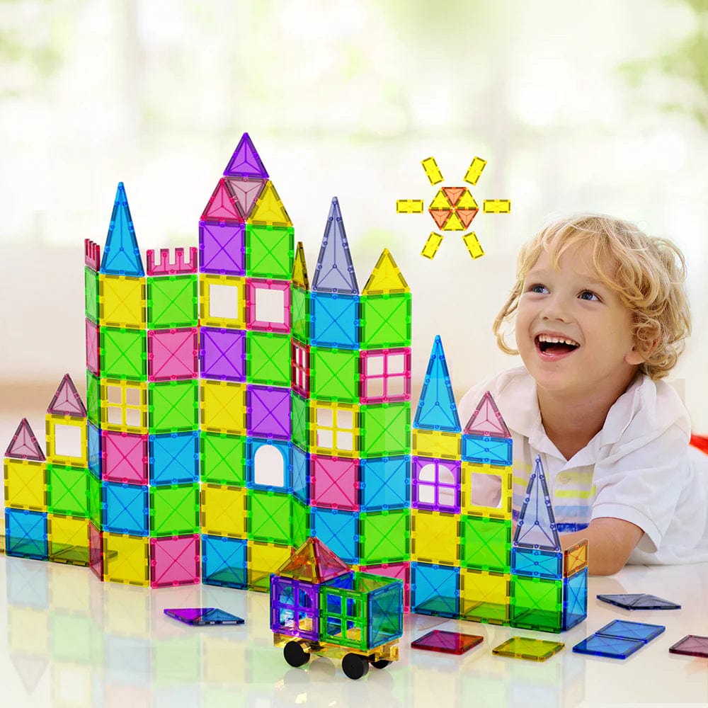 Kids Magnetic Tiles - 120 piece