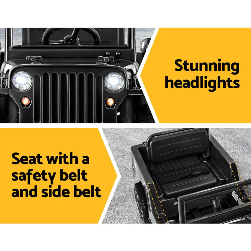 Ride on Military Jeep - Black