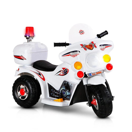 Ride on Police Bike - White