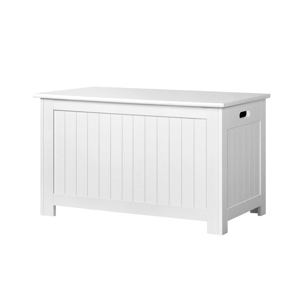 Kids Wooden Toy Chest - White