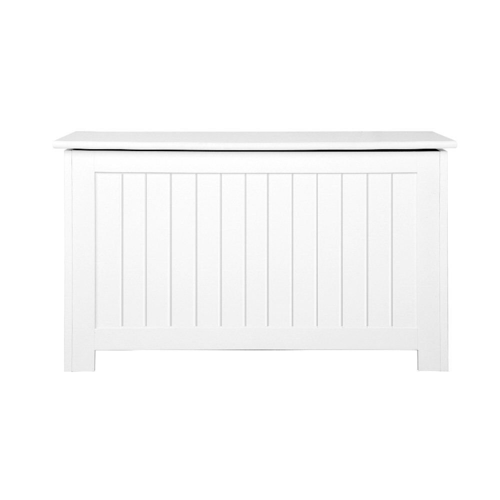 Kids Wooden Toy Chest - White