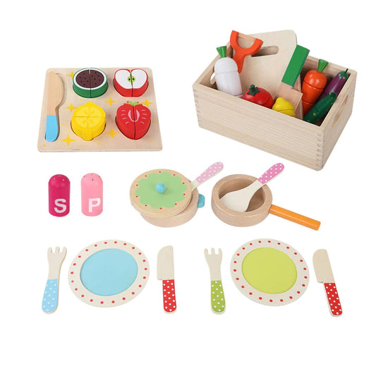 Pretend Play Food Kitchen Wooden