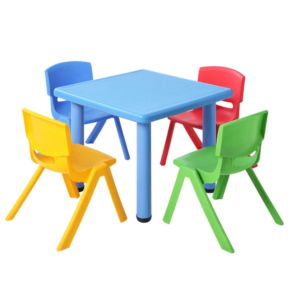 Kids 5-piece Table and Chairs - Multi Colour